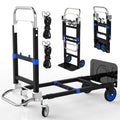 Heavy Duty 4 Wheels 500 Lbs Load Convertible Hand Truck Dolly Cart W5976