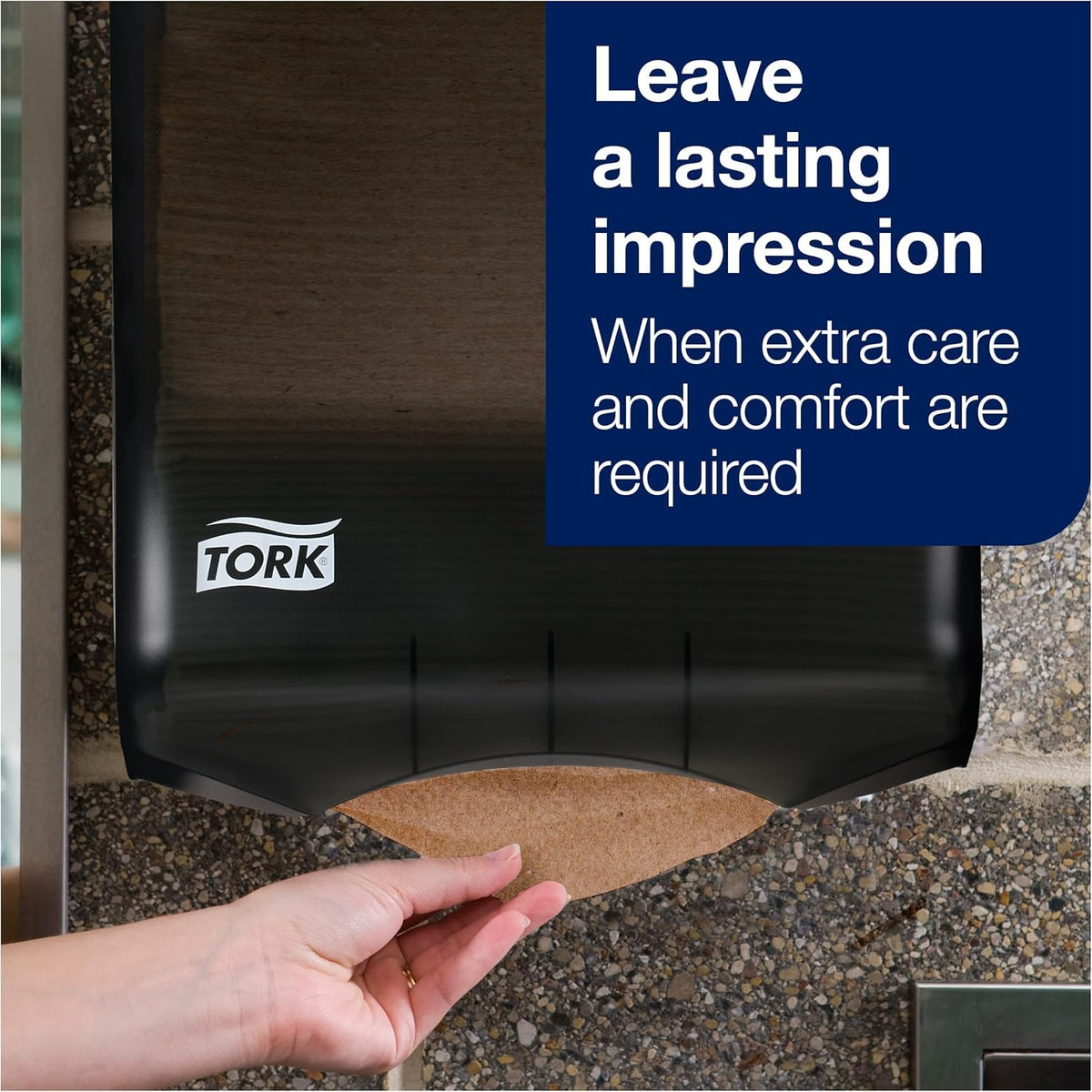 Black Multifold Hand Towel Dispenser with Multifold Hand Towel N8534