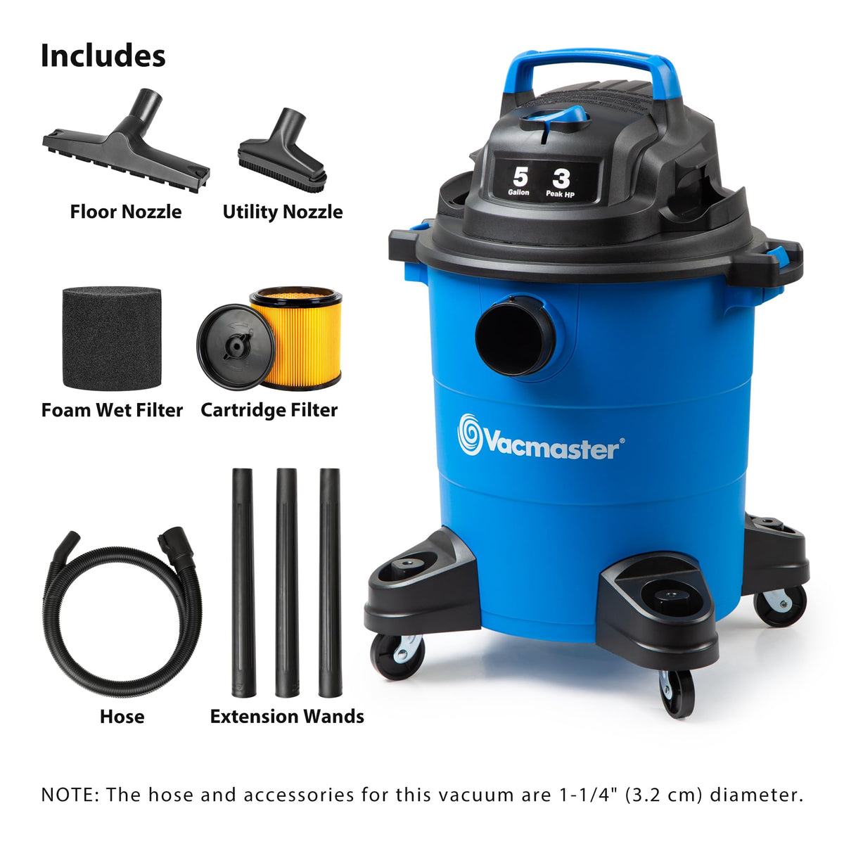 5-Gal Wet/Dry Vacuum B8977