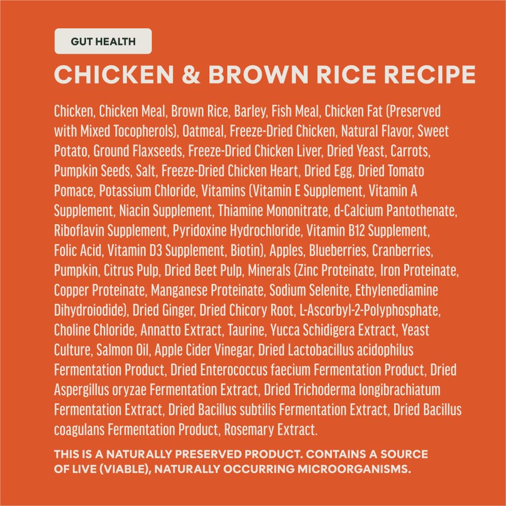 Chicken & Brown Rice Dry + Freeze Dried 3.5 lb V342428