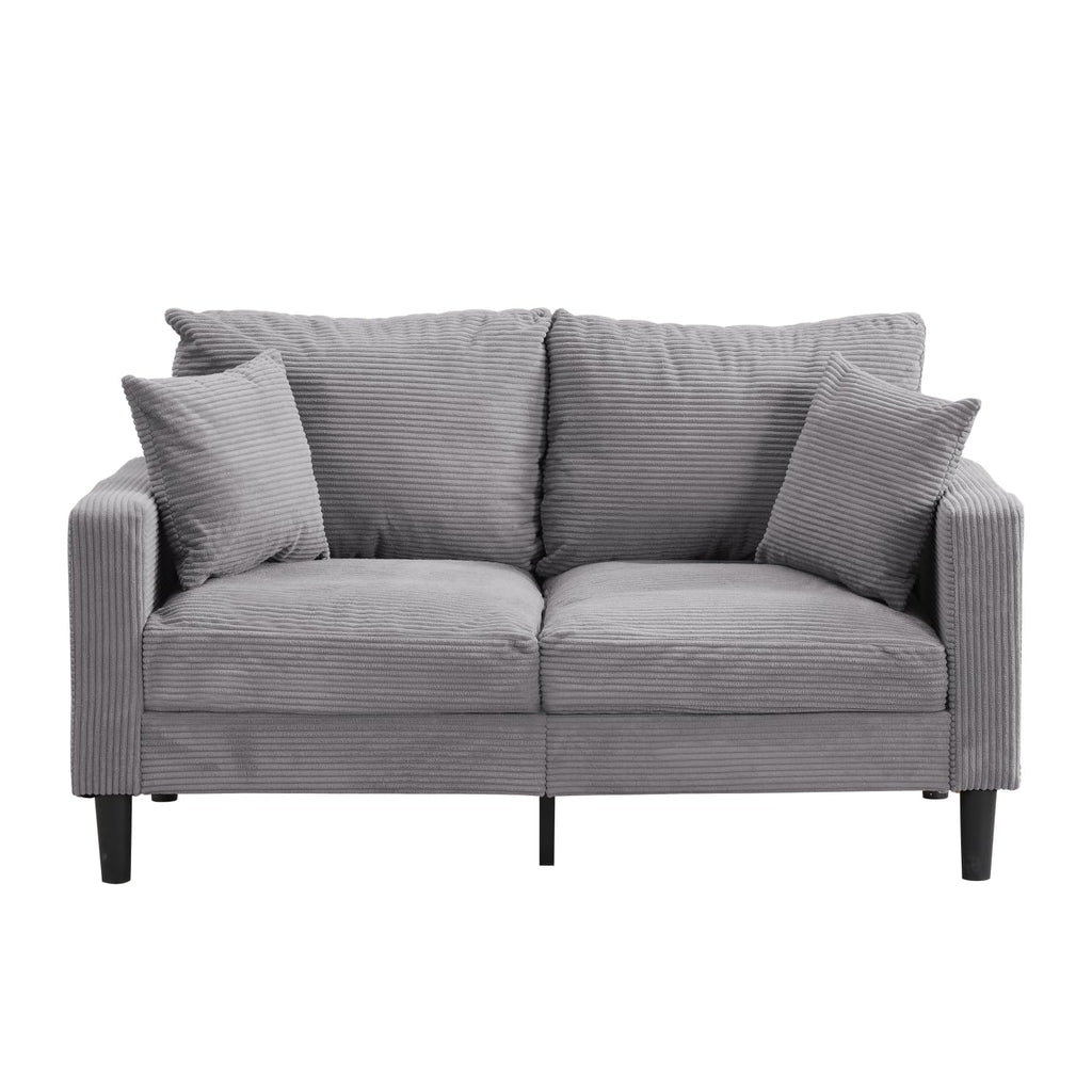 Light Gray 2 Seat Loveseat Sofa J582910