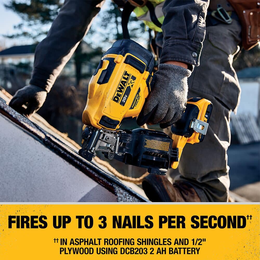 20V MAX Lithium-Ion Cordless Roofing Nailer Kit with Battery Charger and Bag S3956