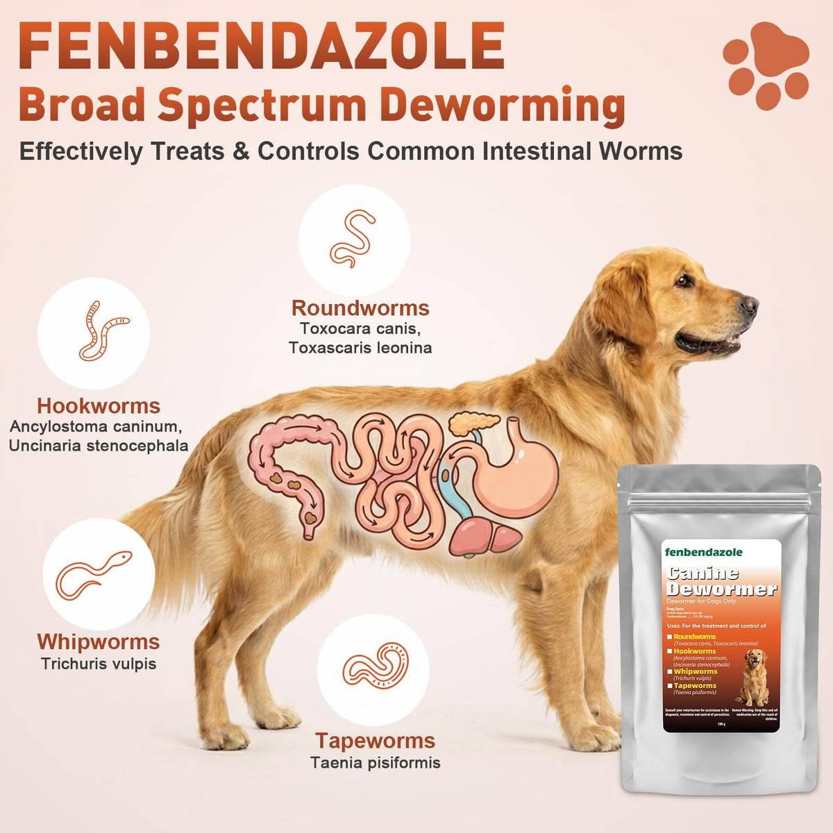 Dog Dewormer 100g I14155