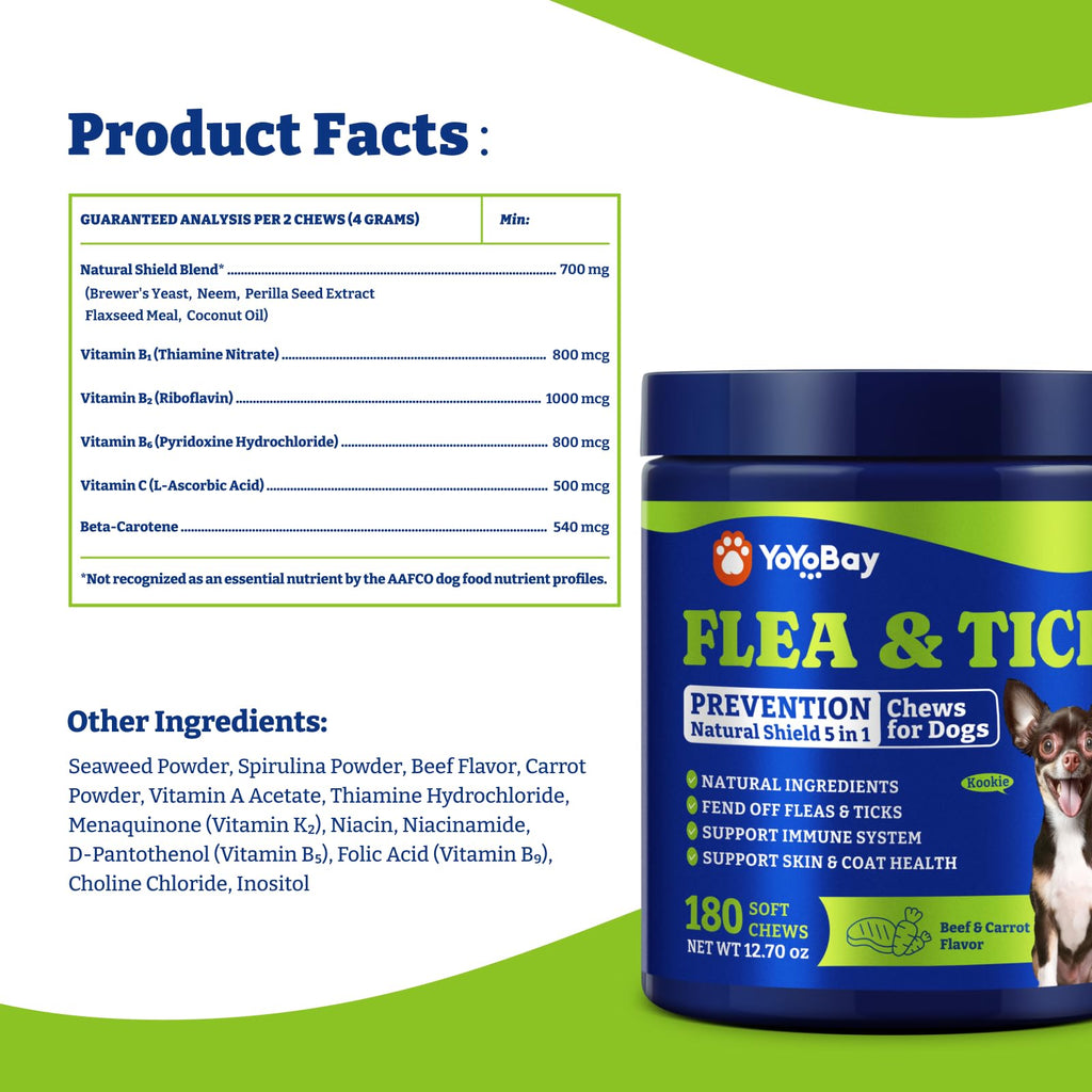 Flea & Tick Prevention for Dogs Chewables K990