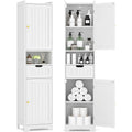 67" H Tall White Bathroom Storage Cabinet Y297