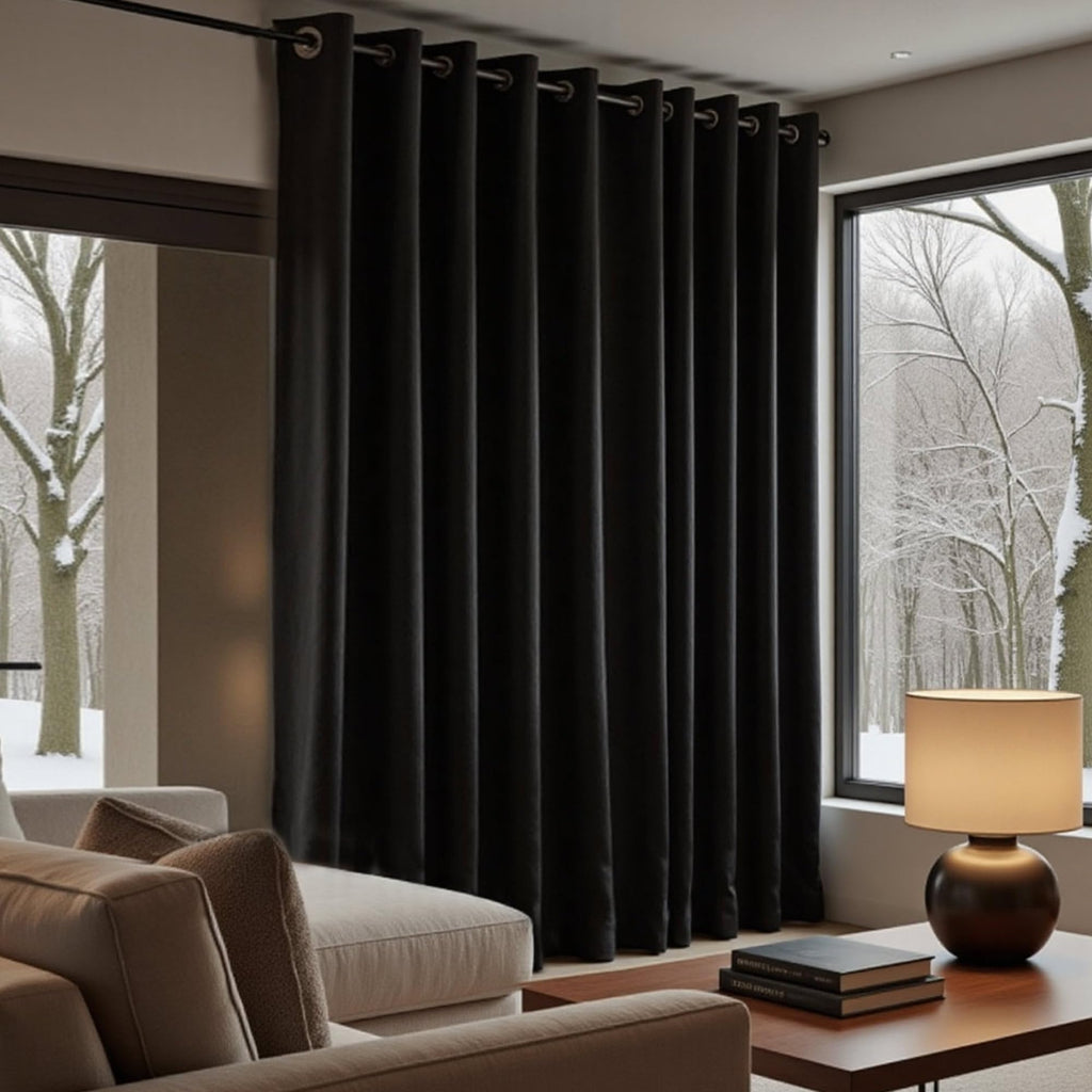 Blackout Curtains 72 Inch Extra Wide 2 Panels D30264