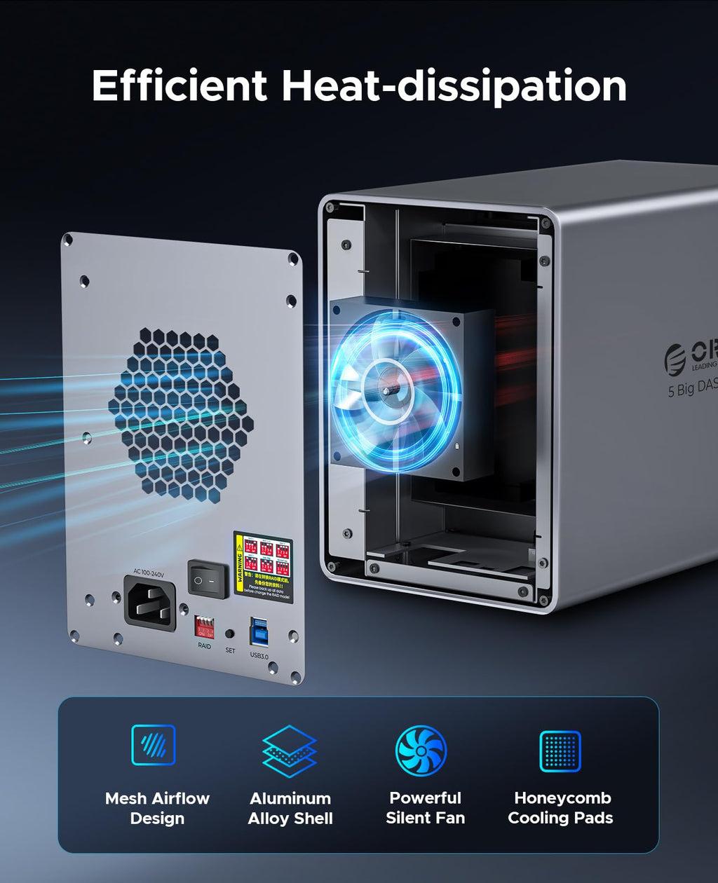 5 Bay HDD Enclosures U40911