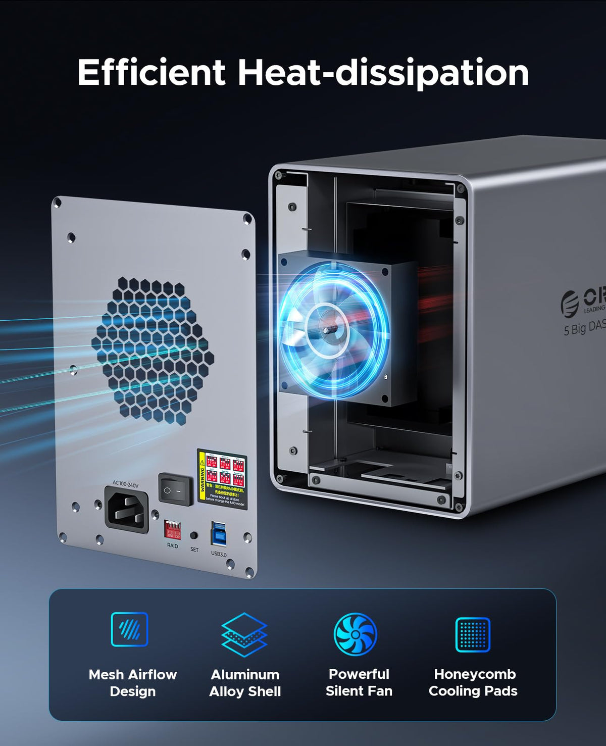 5 Bay HDD Enclosures U40911