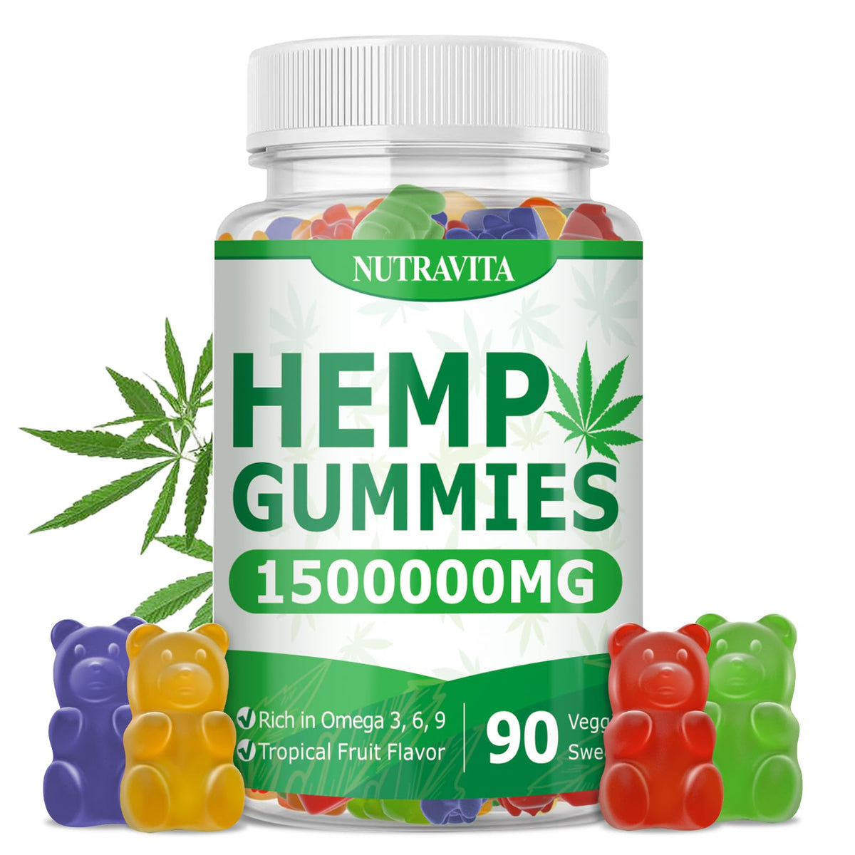Hemp Gummies 90 Gummies Q876314