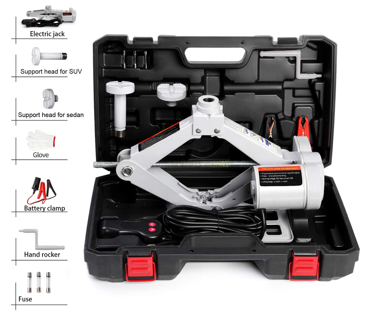 Electric Car Jack 3 Ton 12V Scissor Jack Kit B310353