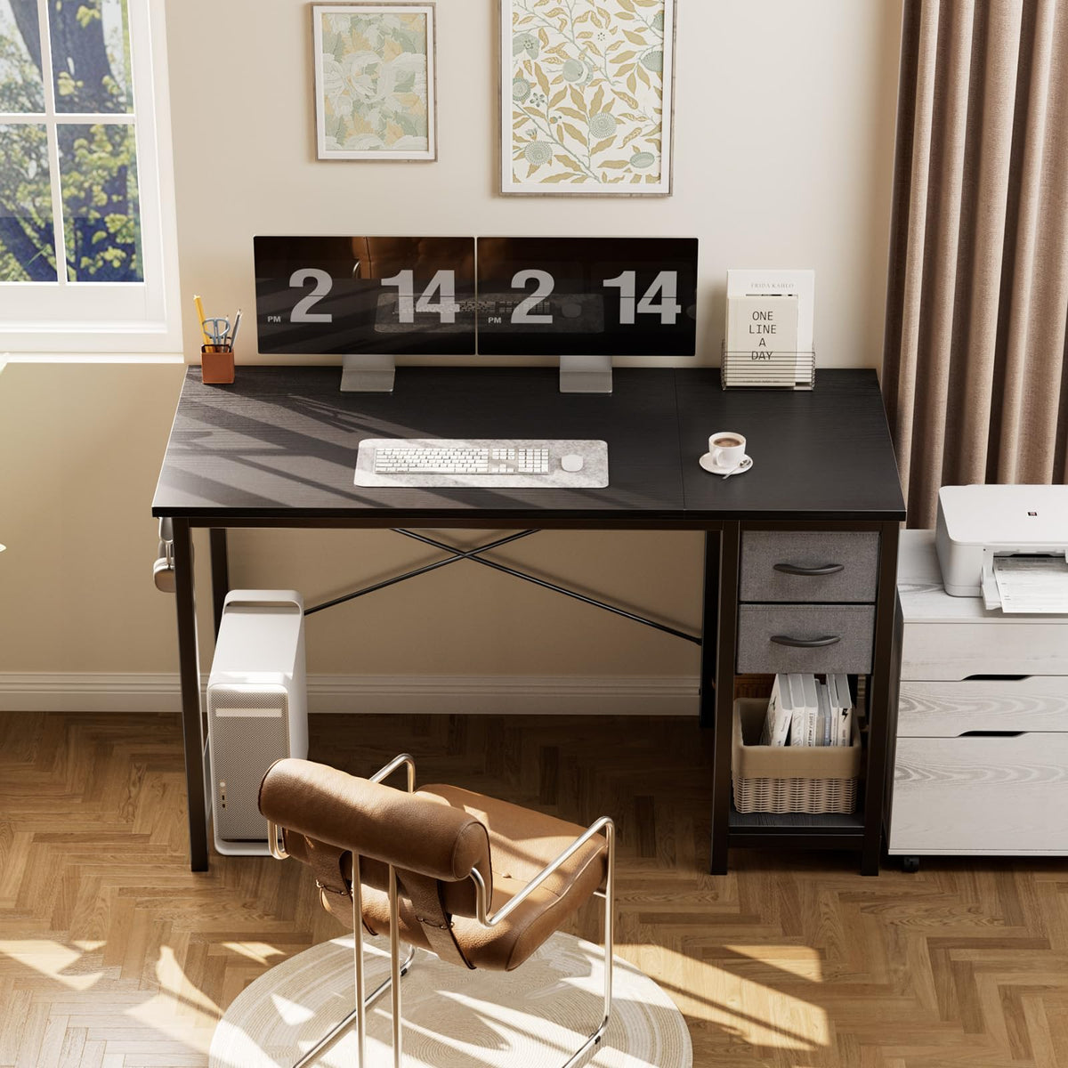 40-Inch Computer Desk with Drawers I55527