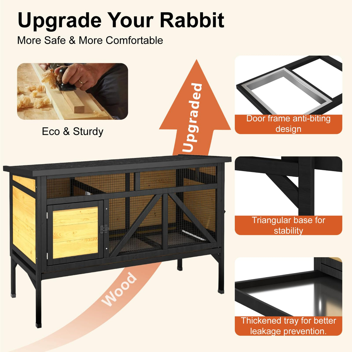 46.7" Rabbit Cage N780