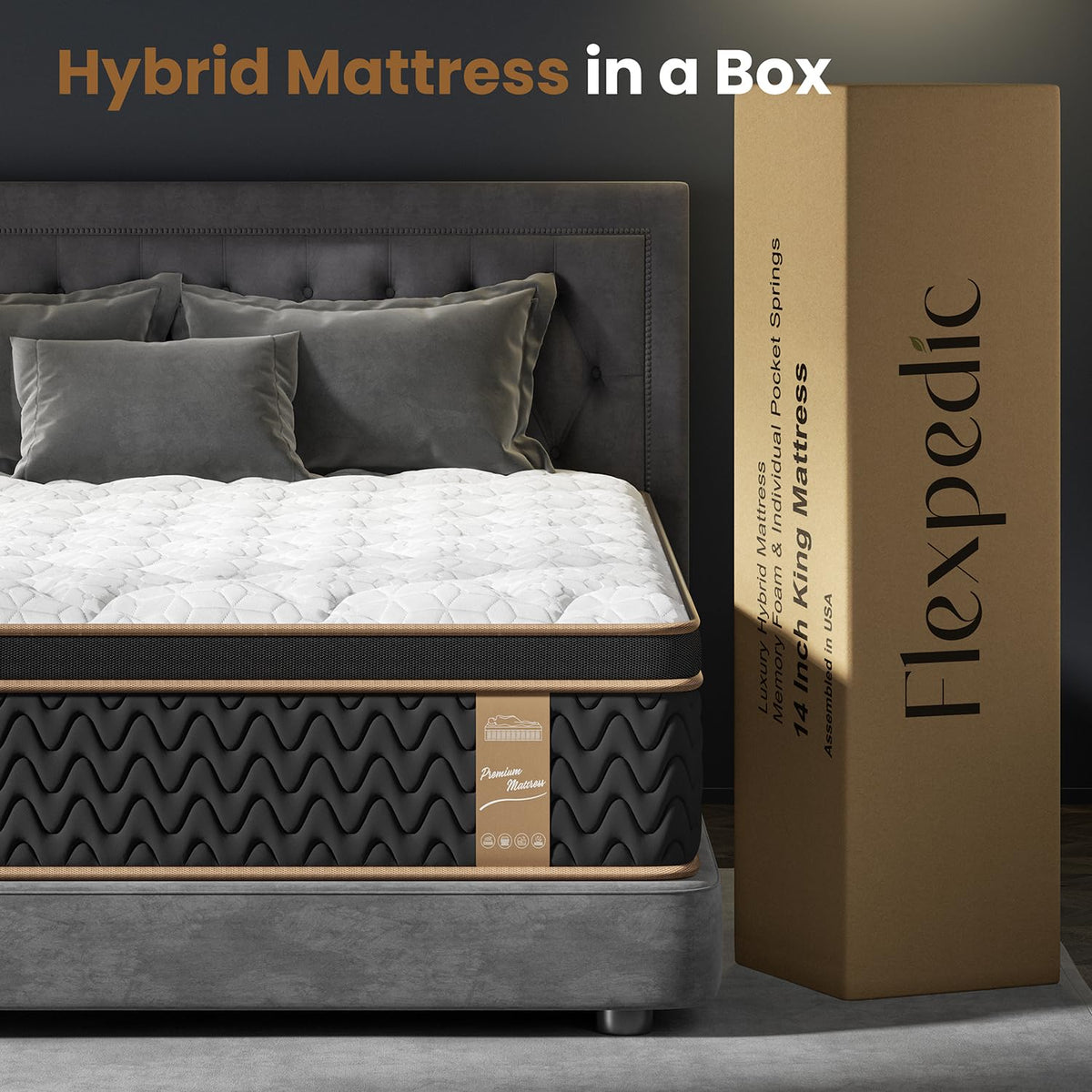 12 Inch Cooling Hybrid Mattress H95926