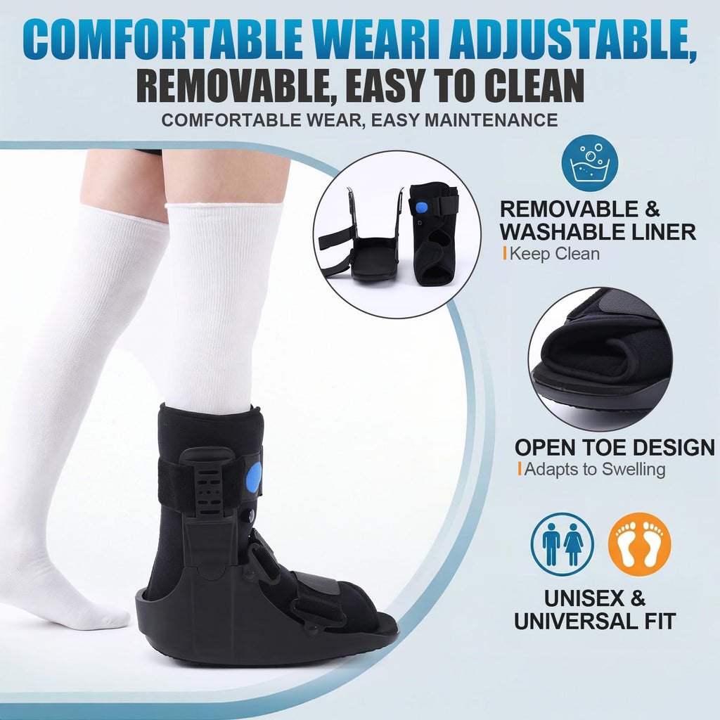 Inflatable Walker Fracture Boot with Replacement Sock Liner (Medium) Z656587