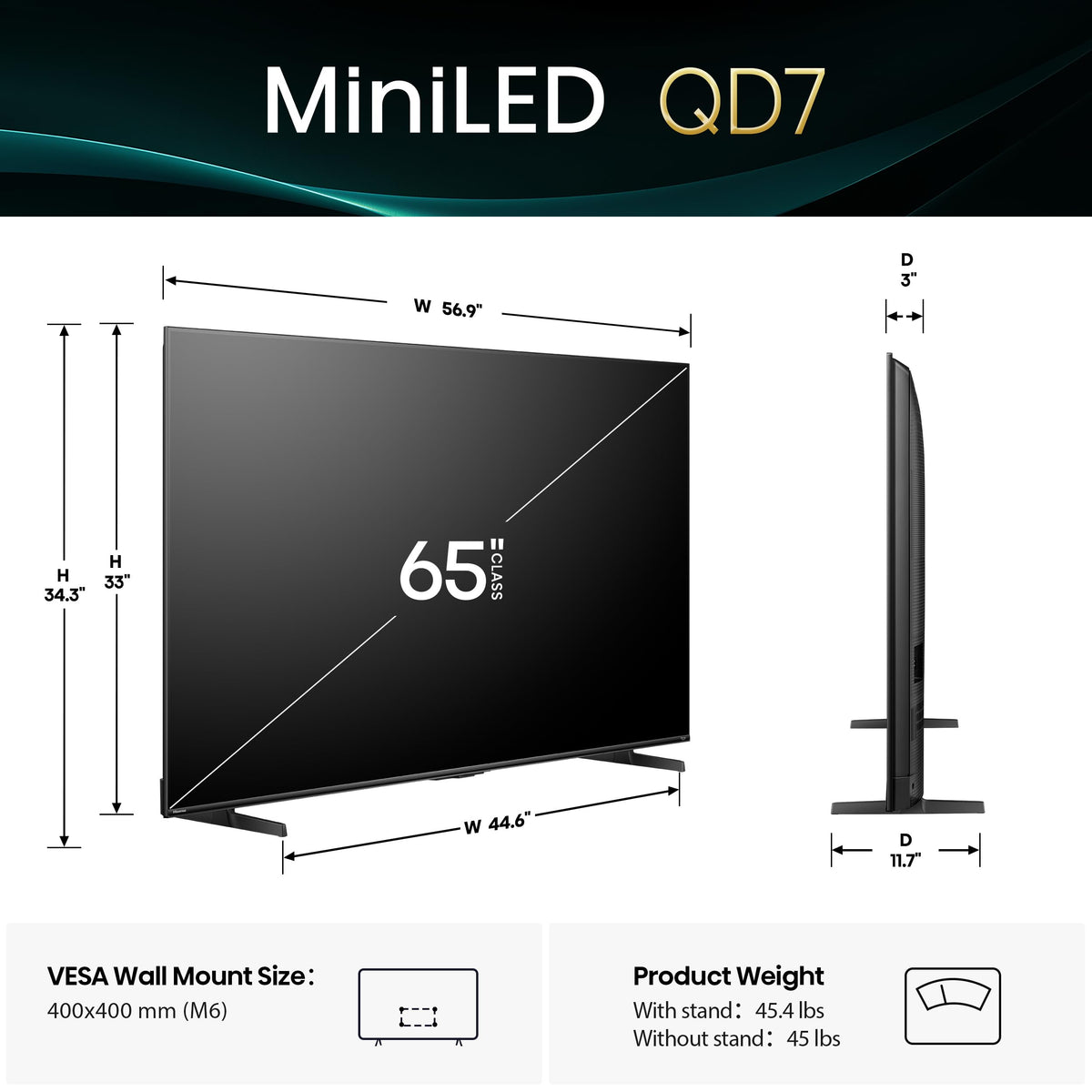 65" Mini-LED 4K UHD Smart TV S5491