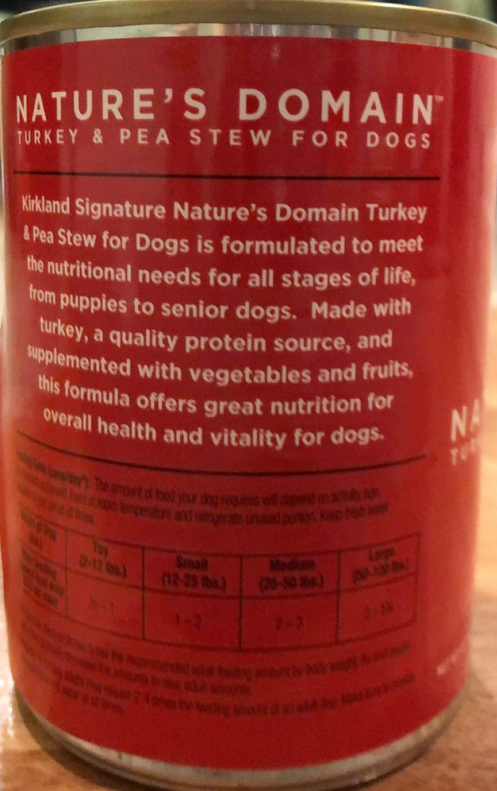 Turkey and Pea Stew Dog Food F50485