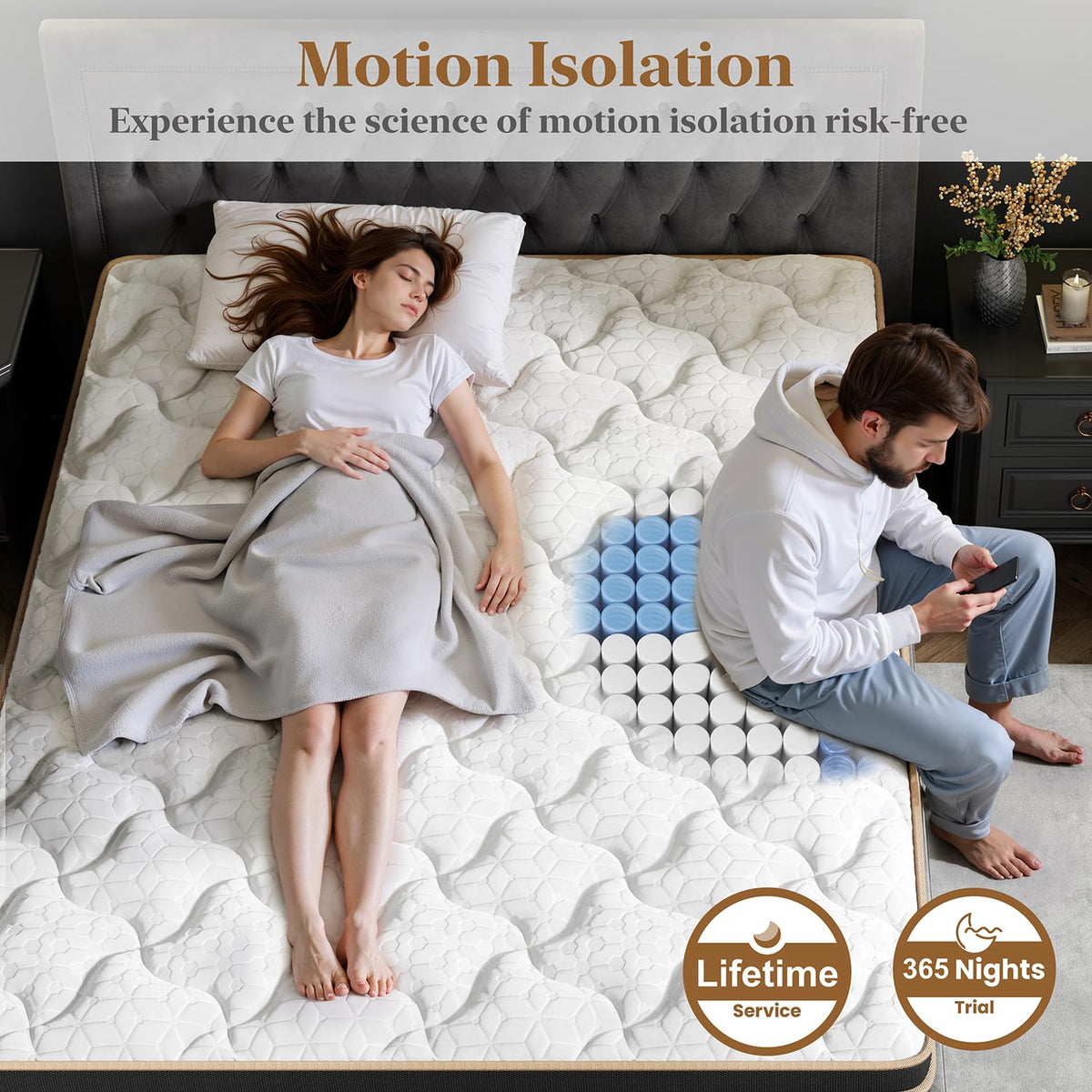 12 Inch Cooling Hybrid Mattress H95926
