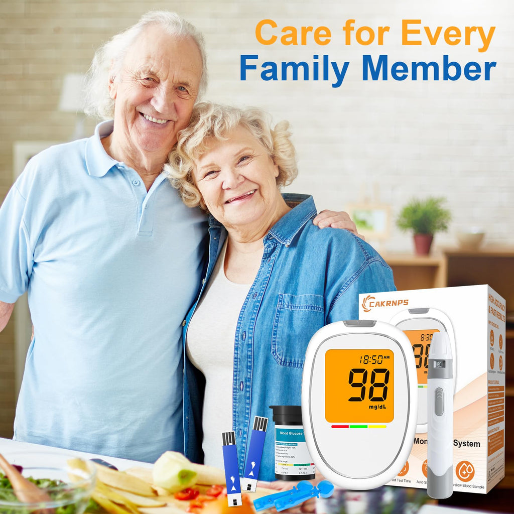 Blood Glucose Monitor Kit with 50 Test Strips and 50 Lancets K549180