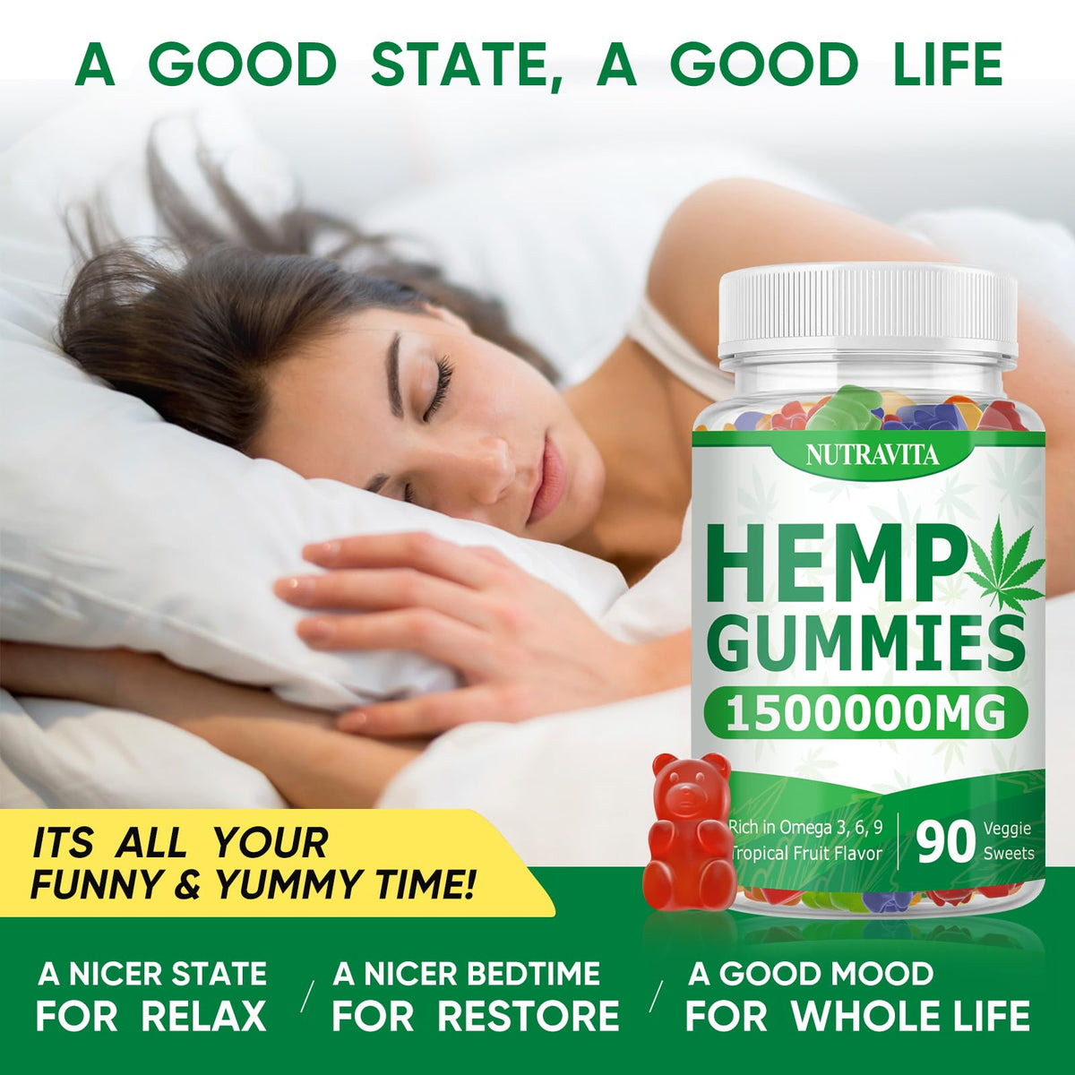 Hemp Gummies 90 Gummies Q876314