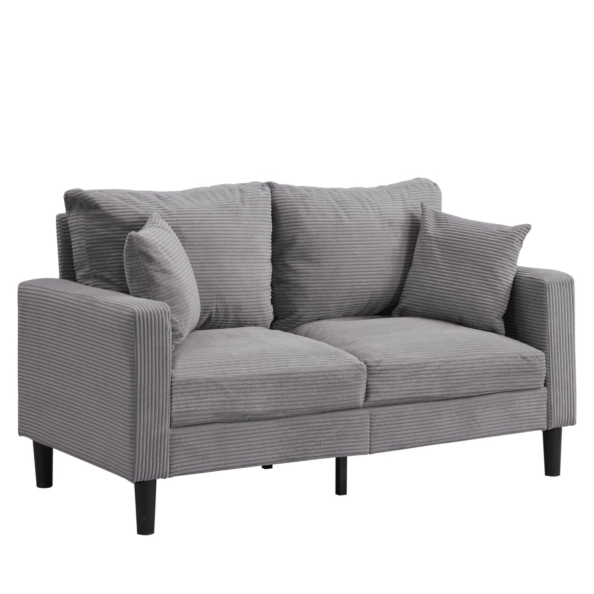 Light Gray 2 Seat Loveseat Sofa J582910