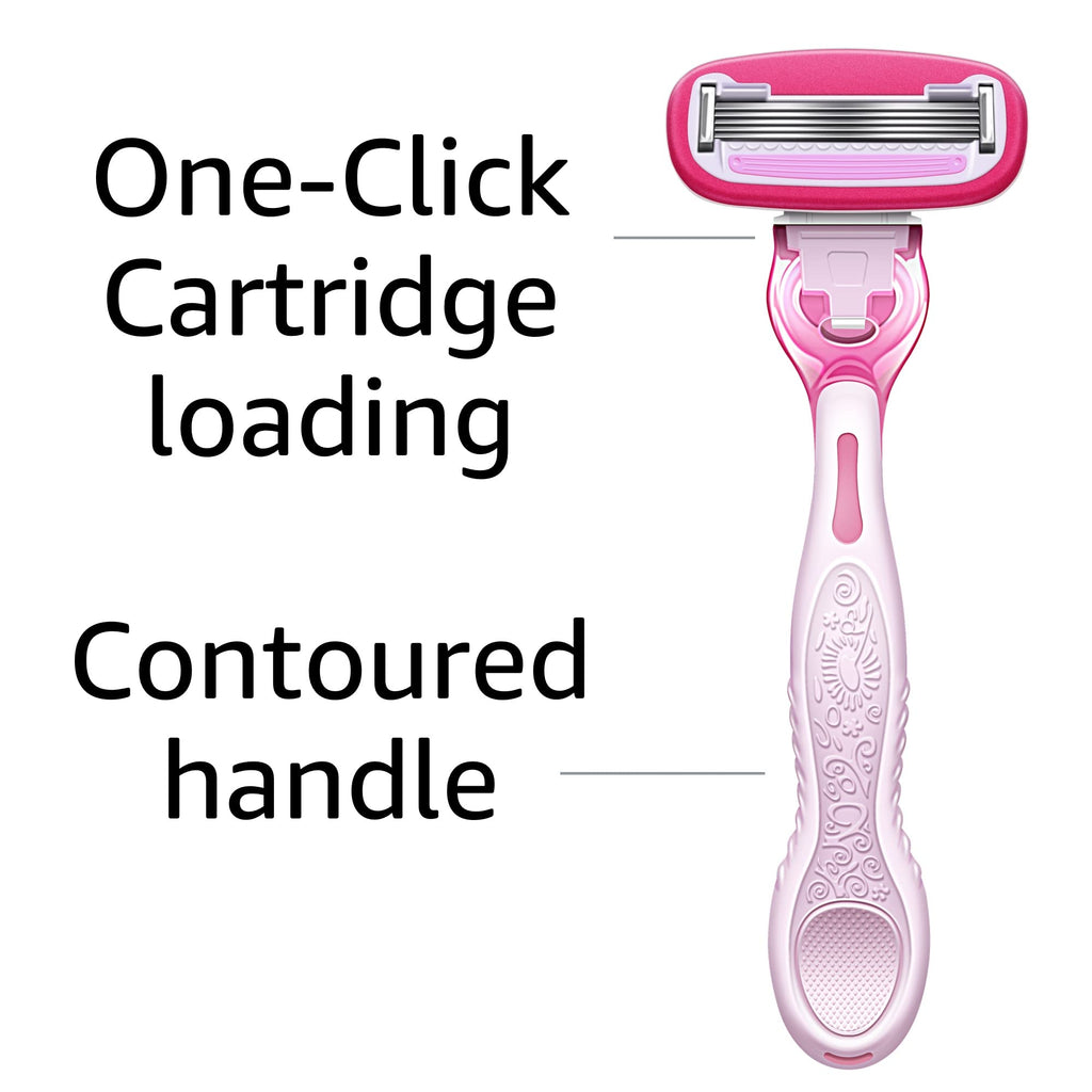 5-Blade Razor with 1 Handle, 12 Cartridges & 1 Shower Holder P4354