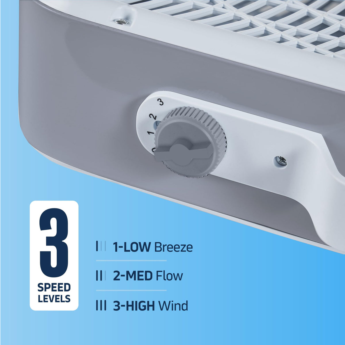 20" 3 Speed Floor Box Fan with Child Safety Grill T261