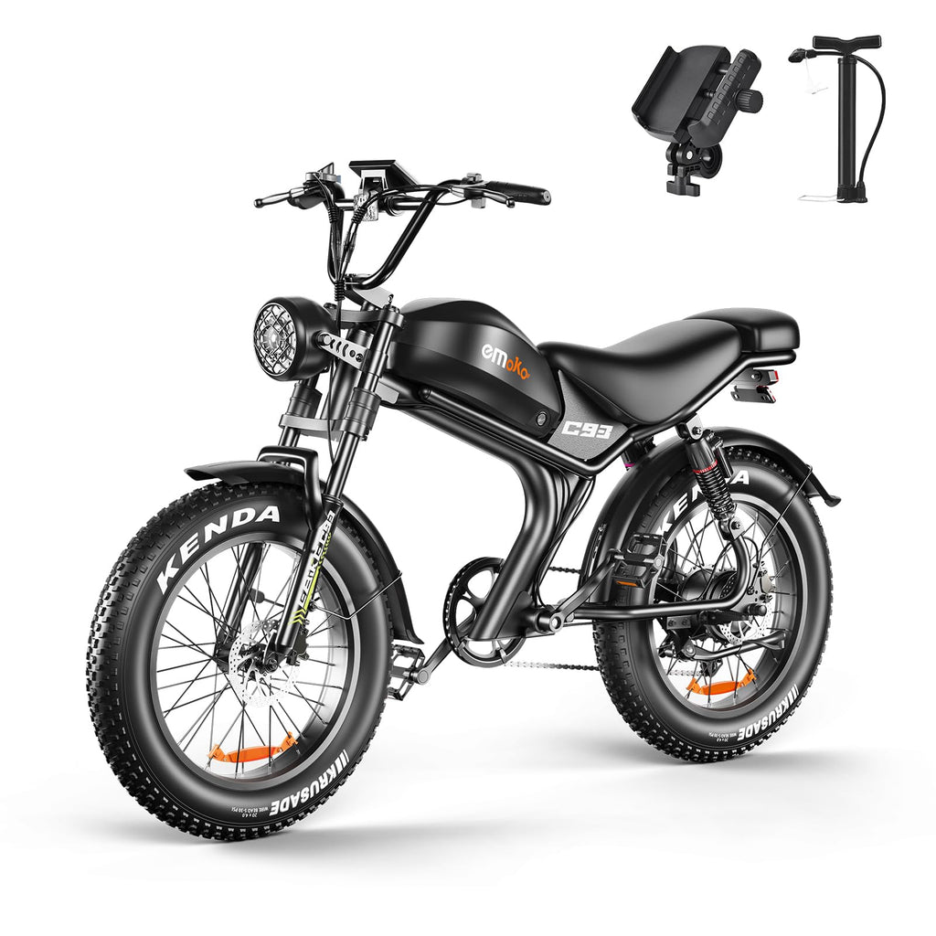 Peak 1500W 48V 20Ah 20'' Fat Tire 7-Speed Electric Bike L1748