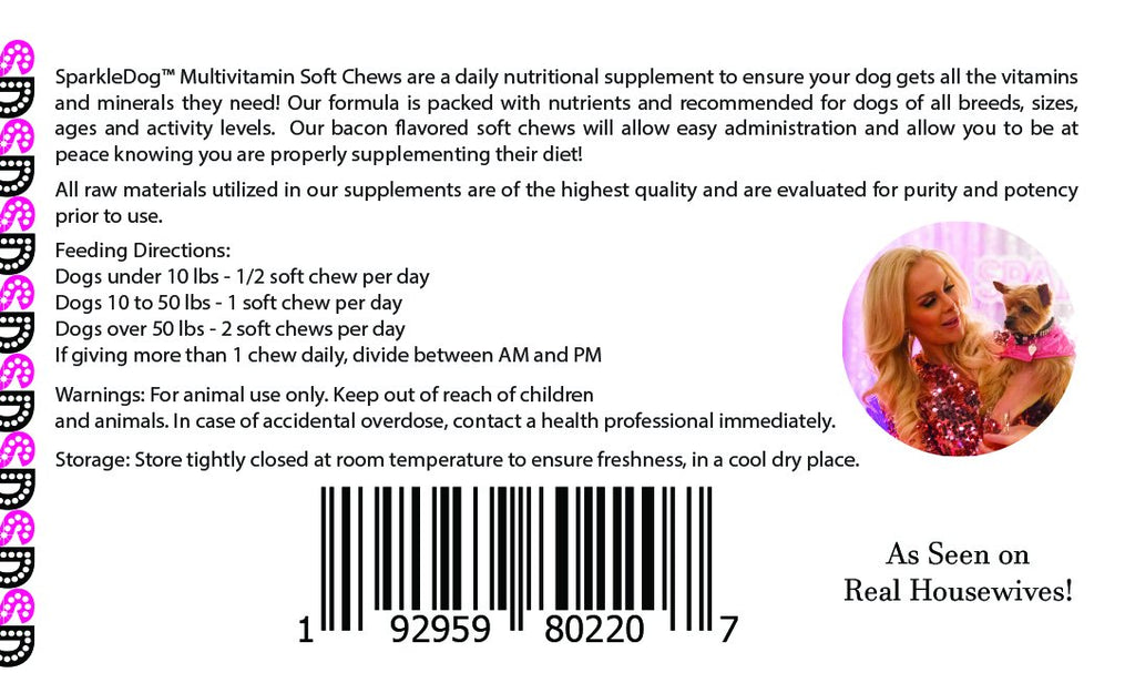 Multivitamin Daily Supplement Soft Chews for Dogs B8723