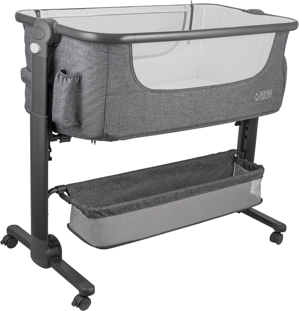Baby Bassinet Bedside Sleeper Portable Crib with Storage Basket M755378