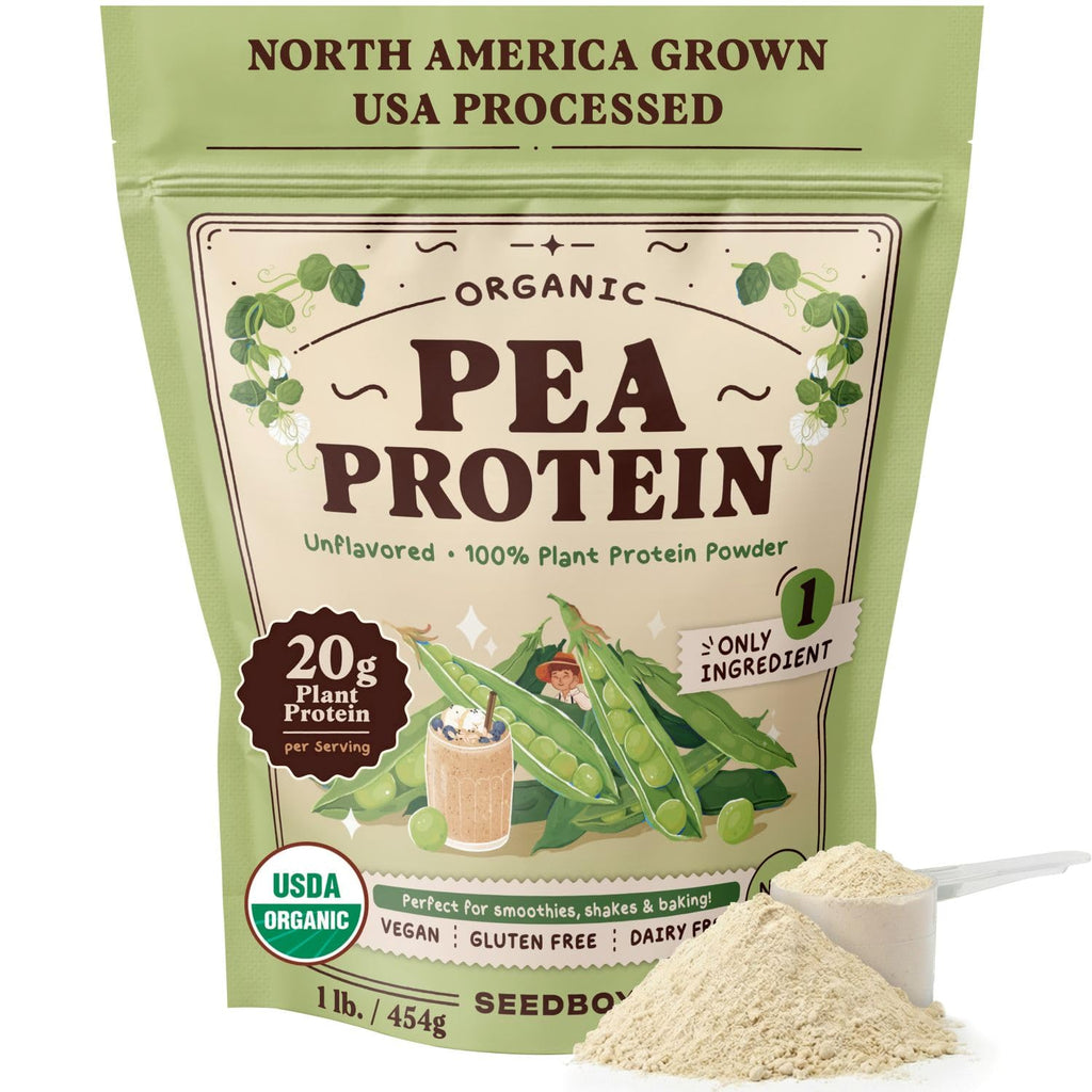Organic Non-GMO Pea Protein Powder 1 lb Bag X8128