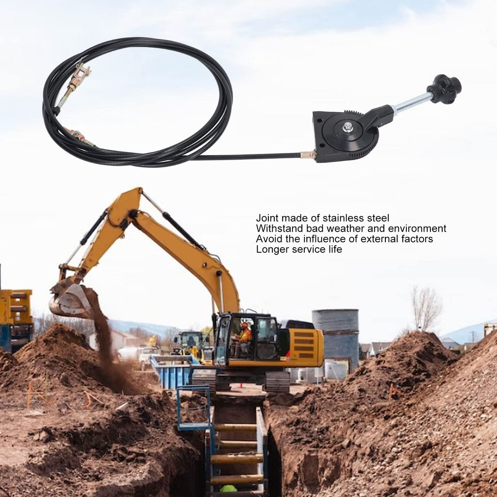 Excavator Throttle Cable 3.5M Manual Throttle Control Cable O261206