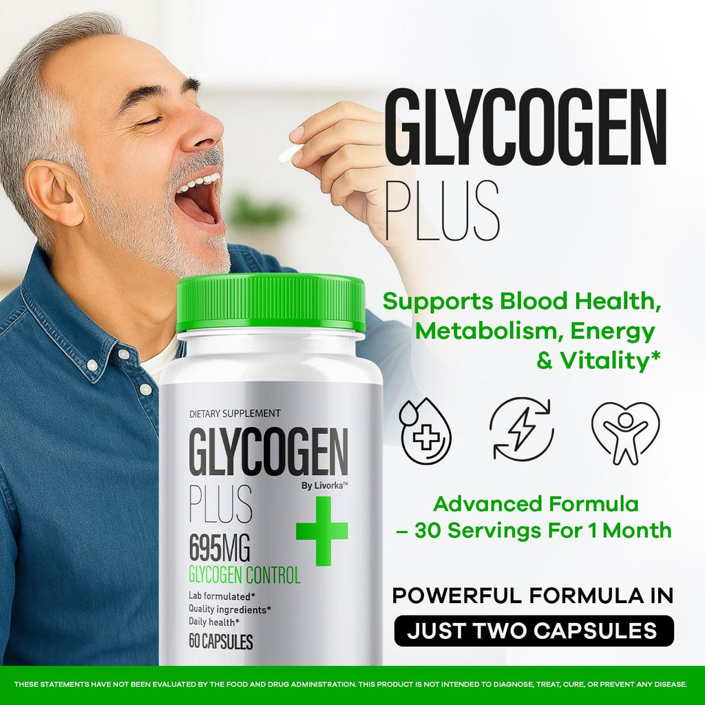 All Natural Glycogen Support Capsules, 180 Capsules D289148