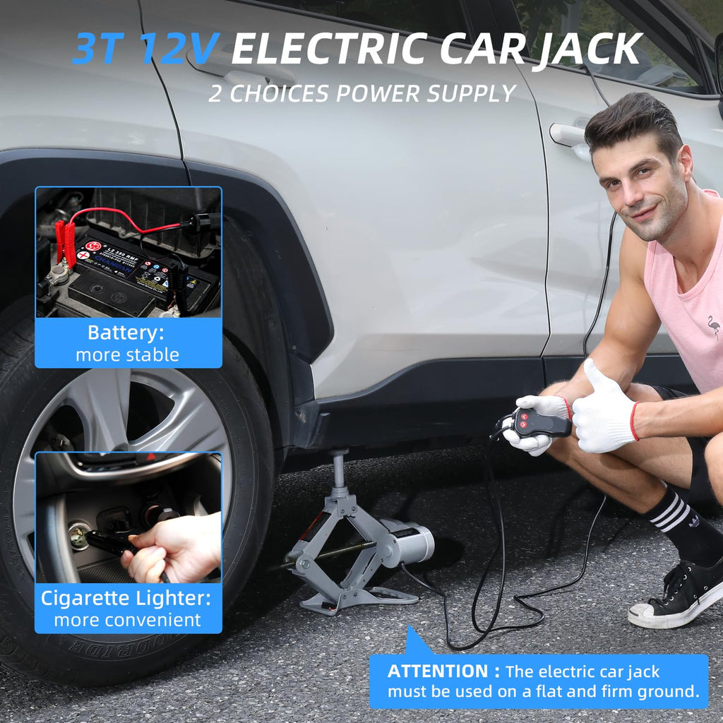 Electric Car Jack 3 Ton 12V Scissor Jack Kit B310353