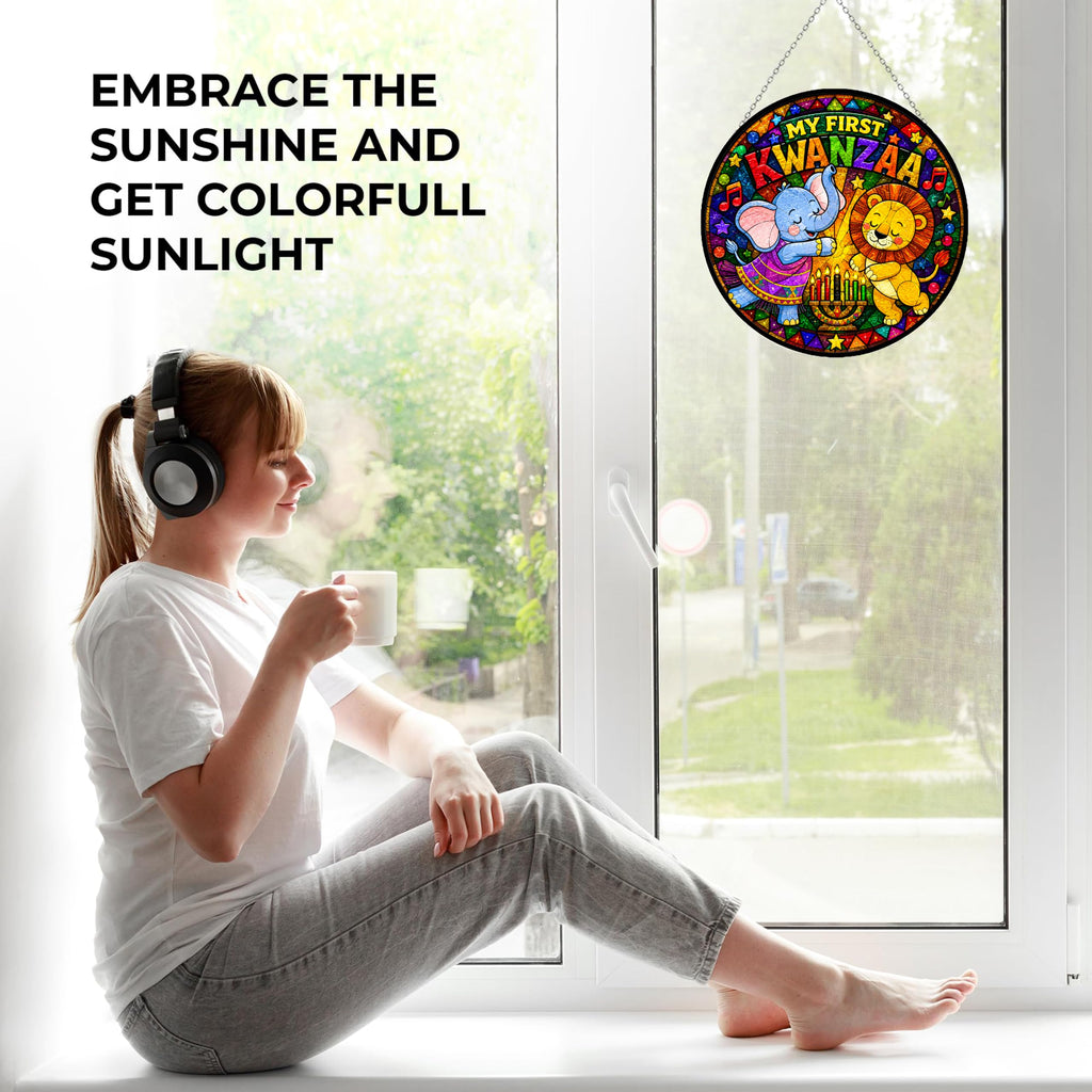 Stained Glass Wall Decor 7.9" X187614