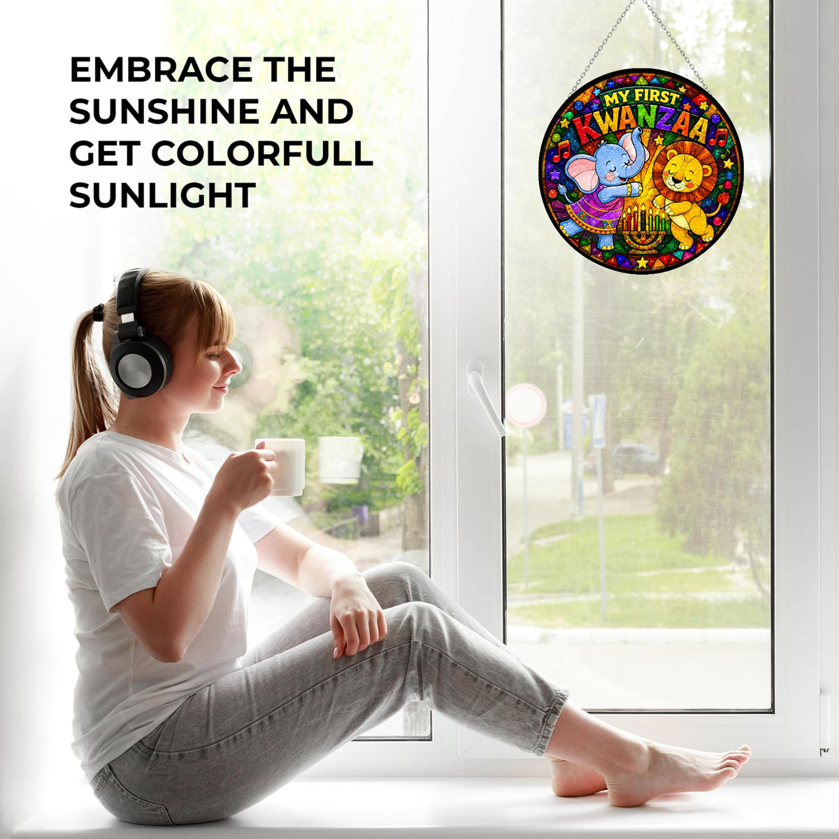Stained Glass Wall Decor 7.9" X187614