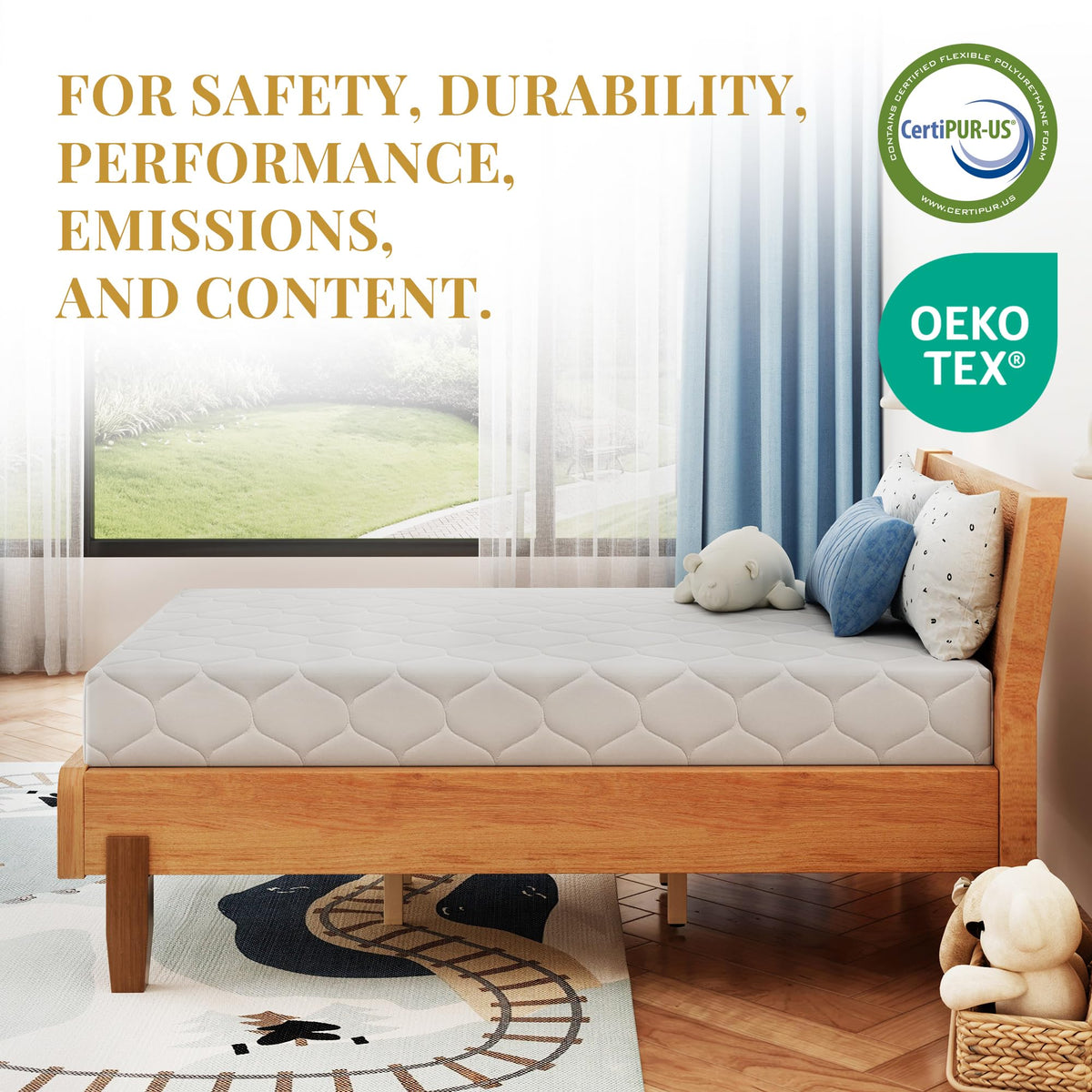 5 Inch Twin Size Memory Foam Mattress K310891