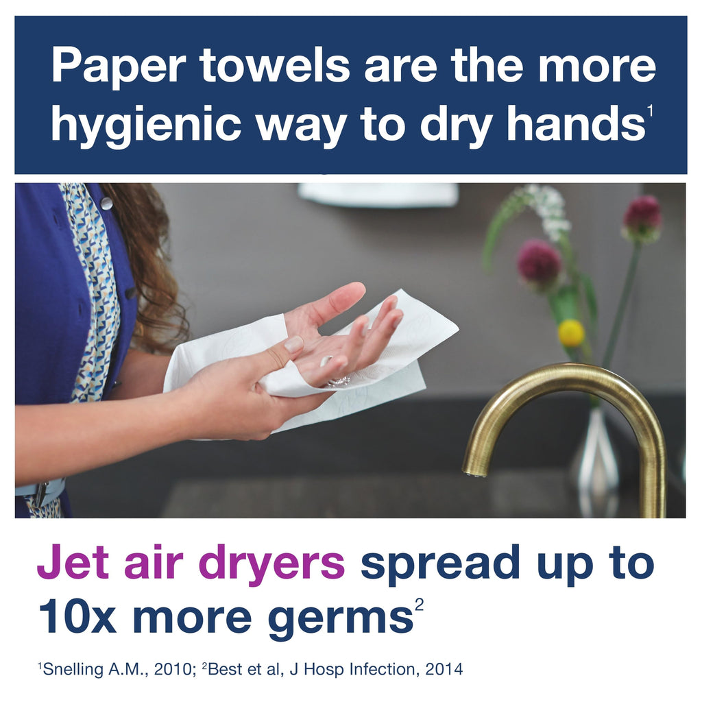 White Multifold Hand Towel, 16 x 250 Towels H462407