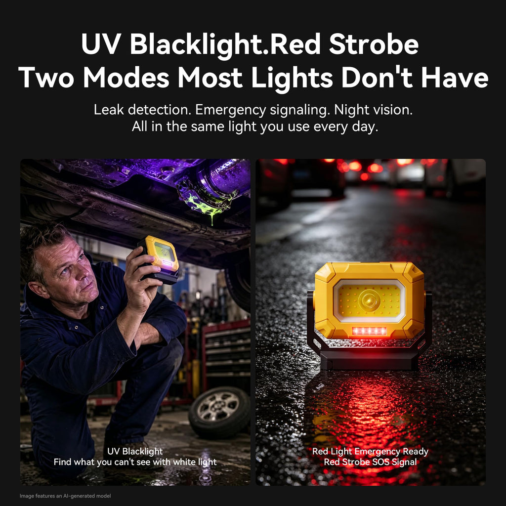 2 Pack 1500LM COB LED Work Light D72185
