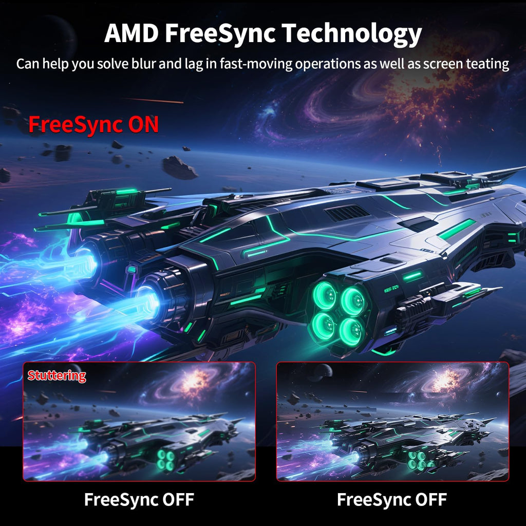 34 Inch Curved Ultrawide Monitor WQHD 165Hz 1ms HDR10 FreeSync G-Sync VESA Mount Compatible T401652