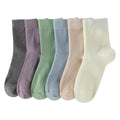 Rayon Bamboo Ankle Socks 6 Pairs D788
