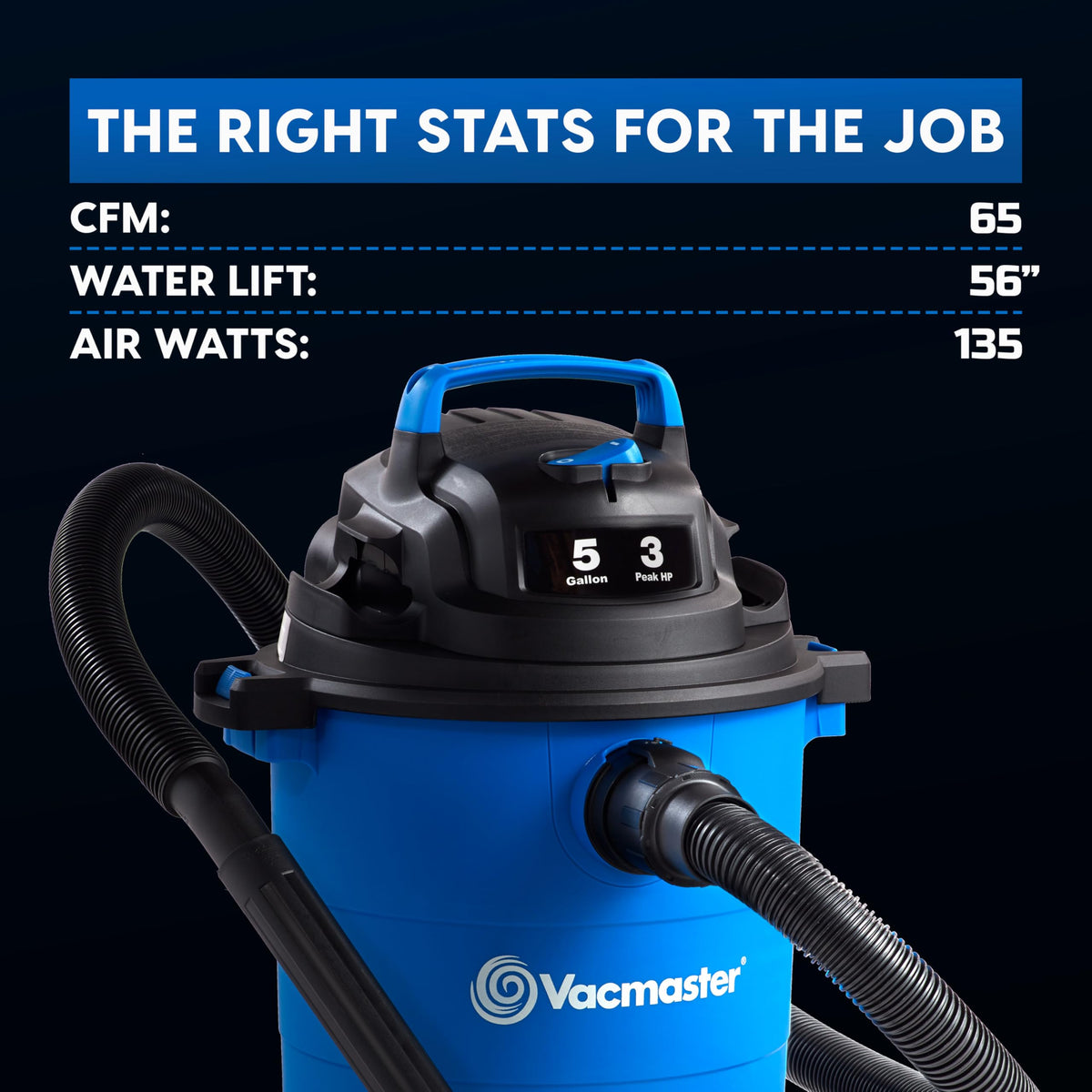 5-Gal Wet/Dry Vacuum B8977