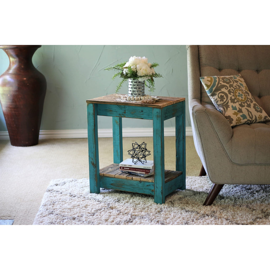 Turquoise Combo End Table J512248