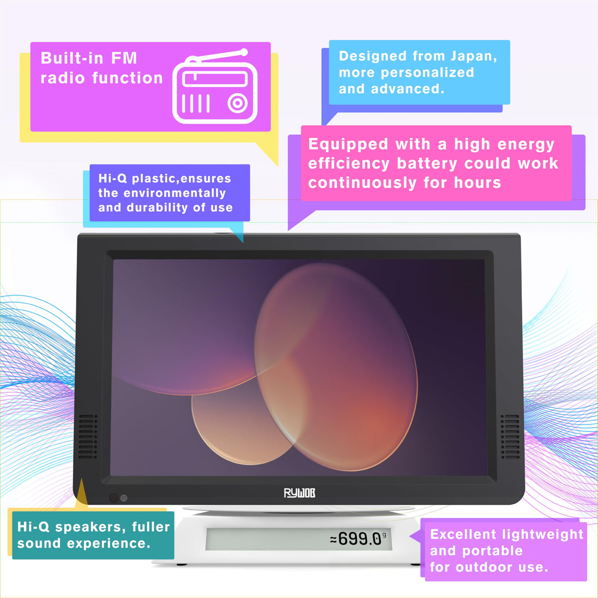 Portable Digital TV with Antenna N27575