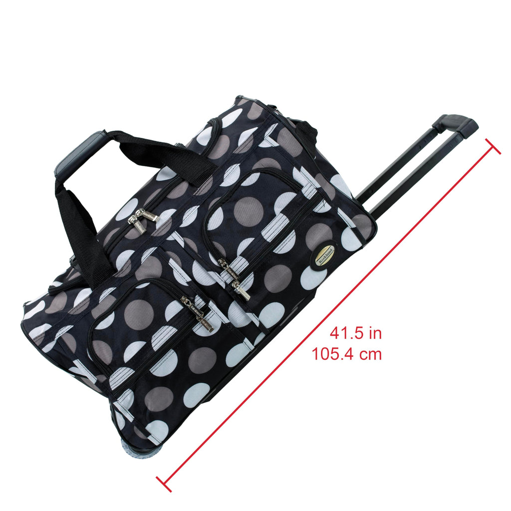 Rolling Duffel Bag, Black, 22" J52391