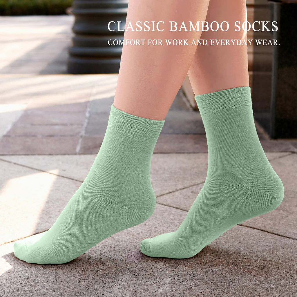 Rayon Bamboo Ankle Socks 6 Pairs D788