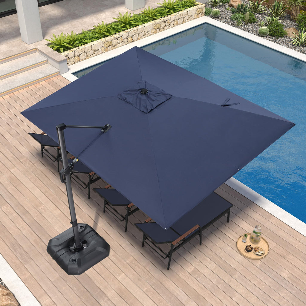 Navy Rectangle Patio Umbrella Z25886