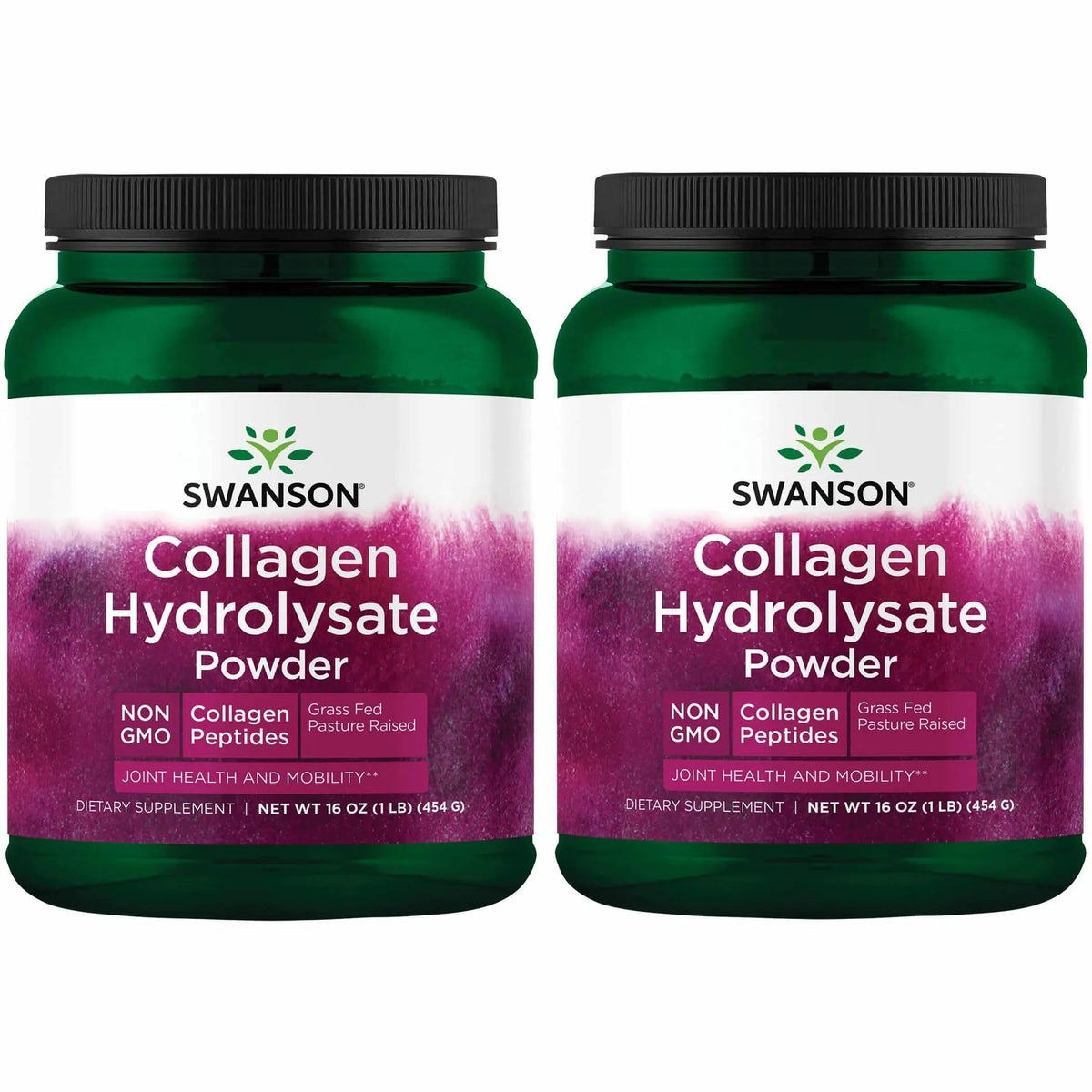 Collagen Hydrolysate Peptides Unflavored 1 lb 2 Pack U45595