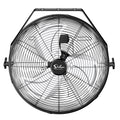 20 Inch High Velocity 3 Speed Black Wall-Mount Fan O48641