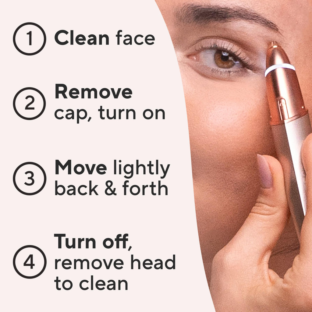 Electric Eyebrow Hair Remover with LED Light O92569