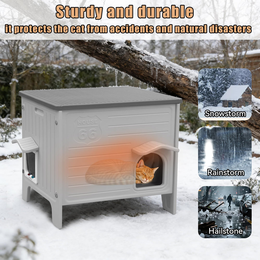 Insulated Heated Cat House Q815527